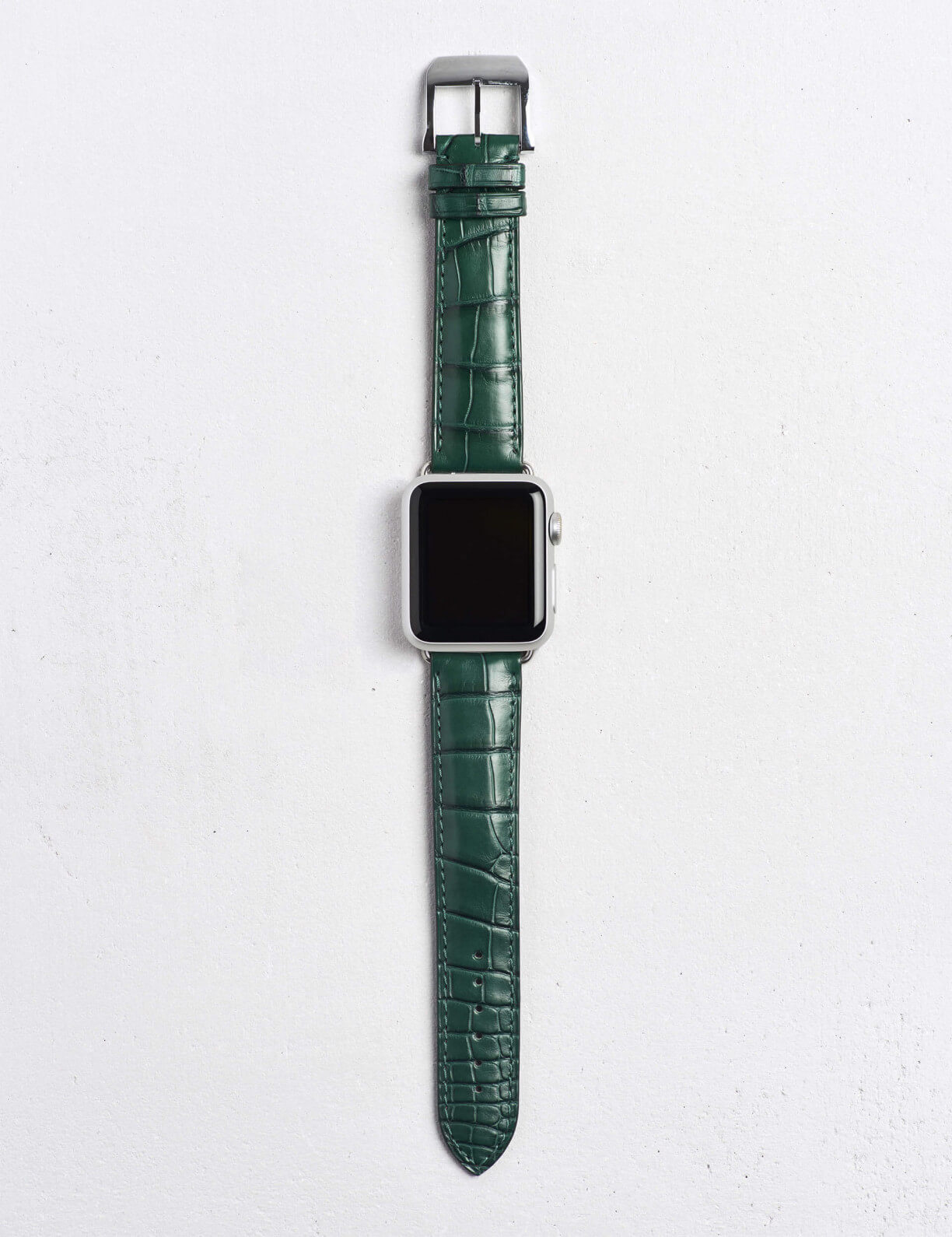 17.04 Bracelet montre Apple Watch® en alligator mat