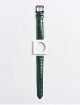 17.01 Bracelet montre en cuir en cuir d'alligator mat
