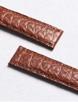 17.01 Leather watch strap in matte alligator