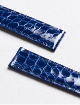 17.01 Leather watch strap in shiny alligator