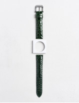 17.01 Bracelet montre en cuir d'alligator brillant