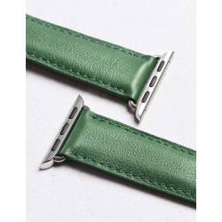 Apple Watch® strap smooth calfskin leather|Camille Fournet