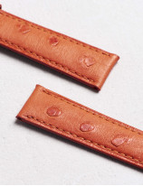 17.01 Leather watch strap in ostrich