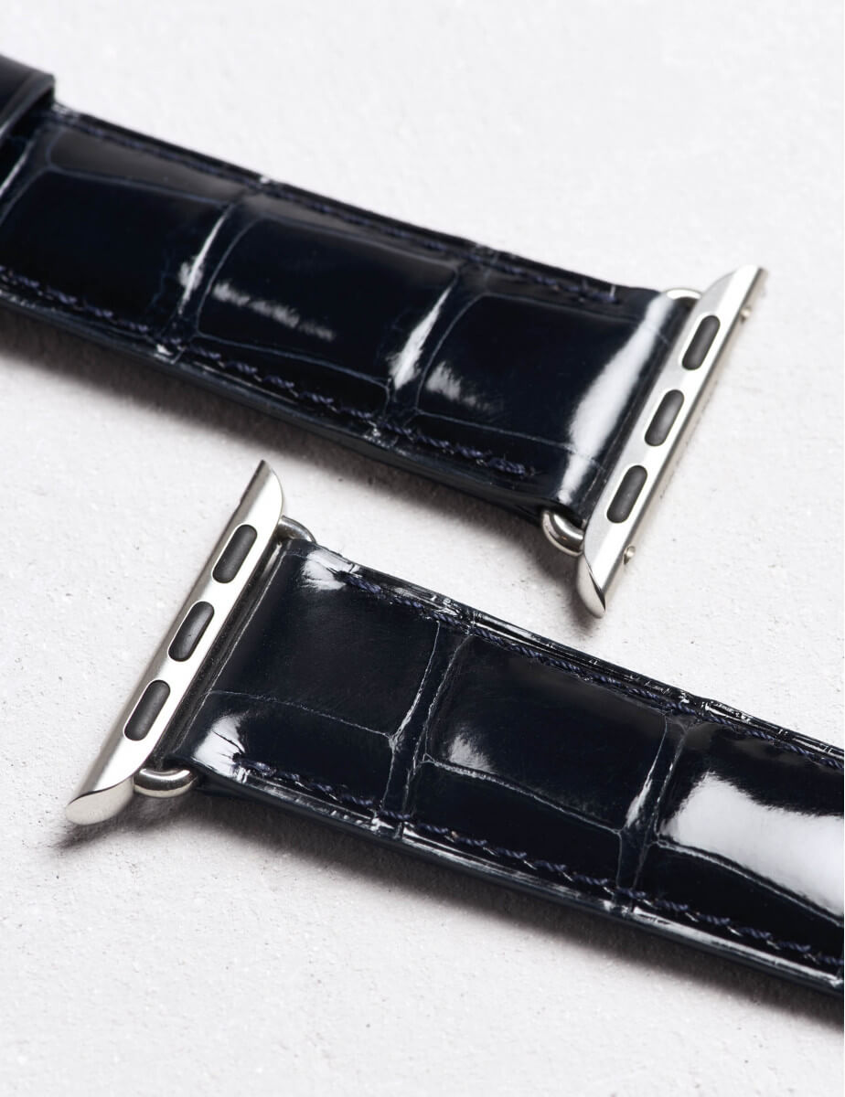 CAMILLE FOURNET PARIS Applewatch用バンド Apple Watch® strap shiny alligator leather|Camille Fournet