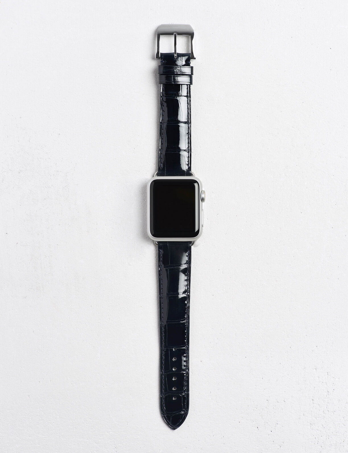 Apple Watch® strap shiny alligator leather|Camille Fournet