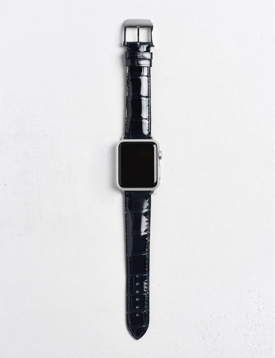 CAMILLE FOURNET PARIS Applewatch用バンド Apple Watch® strap shiny alligator leather|Camille Fournet