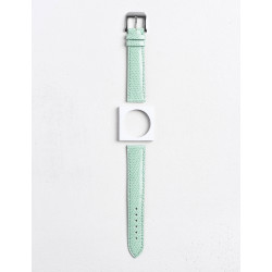 Luxury watch strap in shiny lizard leather|Camille Fournet Luxury watch strap in shiny lizard leather|Camille Fournet